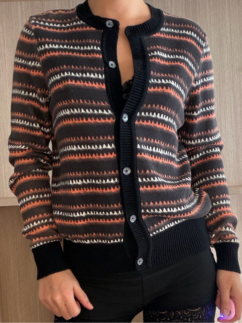 Kenzo Woman Sweater with Green Logo on Cream Knit